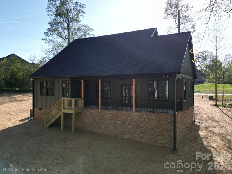 Exterior details and patio area of a home in , Statesville (Image 31).