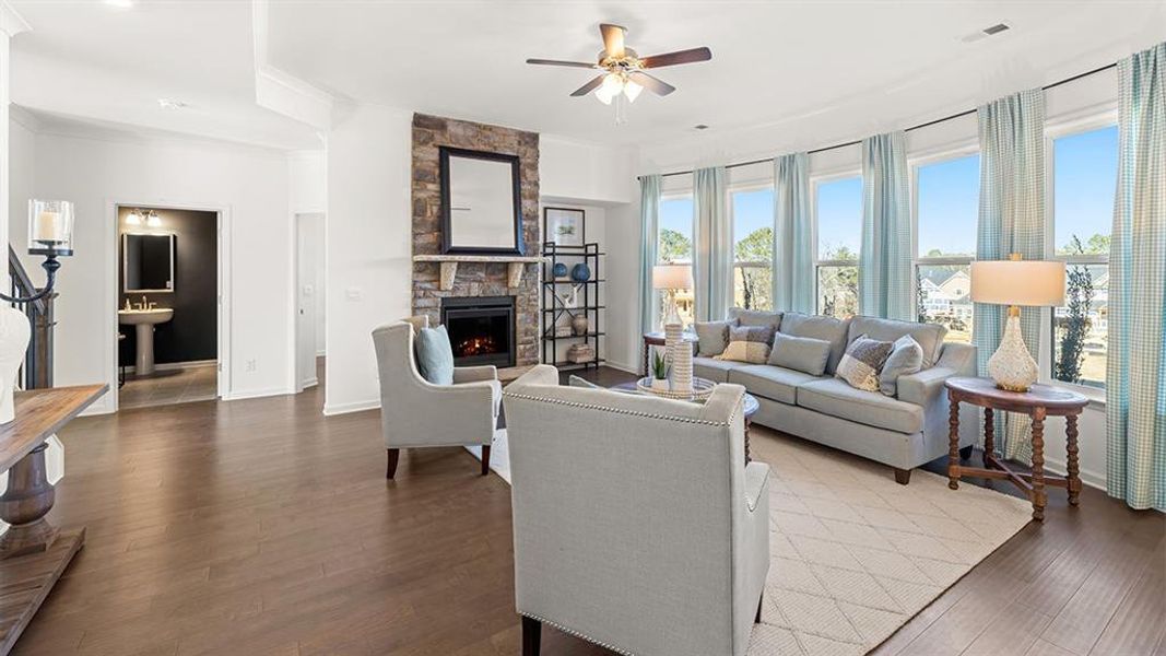Furnished interior view inside a new home in Westland, Bogart (Image 10).