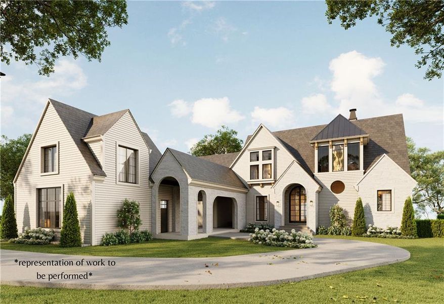 Front exterior of a new home in , Canton, GA, highlighting curb appeal (Image 1).