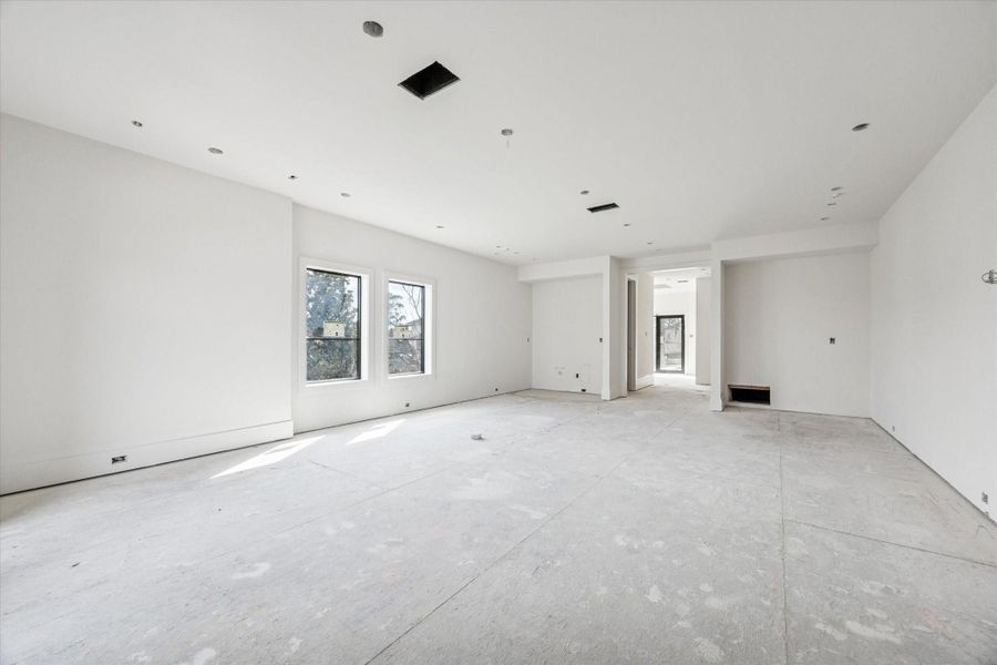 2/19/26 another view of game room towards outdoor deck and summer kitchen