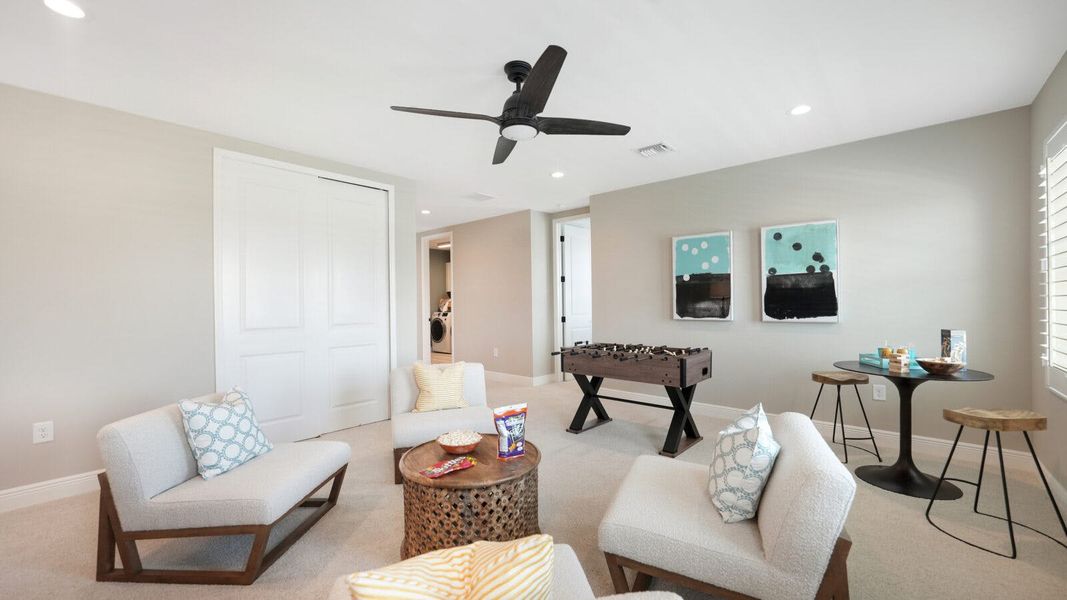 Furnished interior view inside a new home in Grand Park Real Estate and Homes for Sale in Sarasota, FL - Neal Communities, Sarasota (Image 8).
