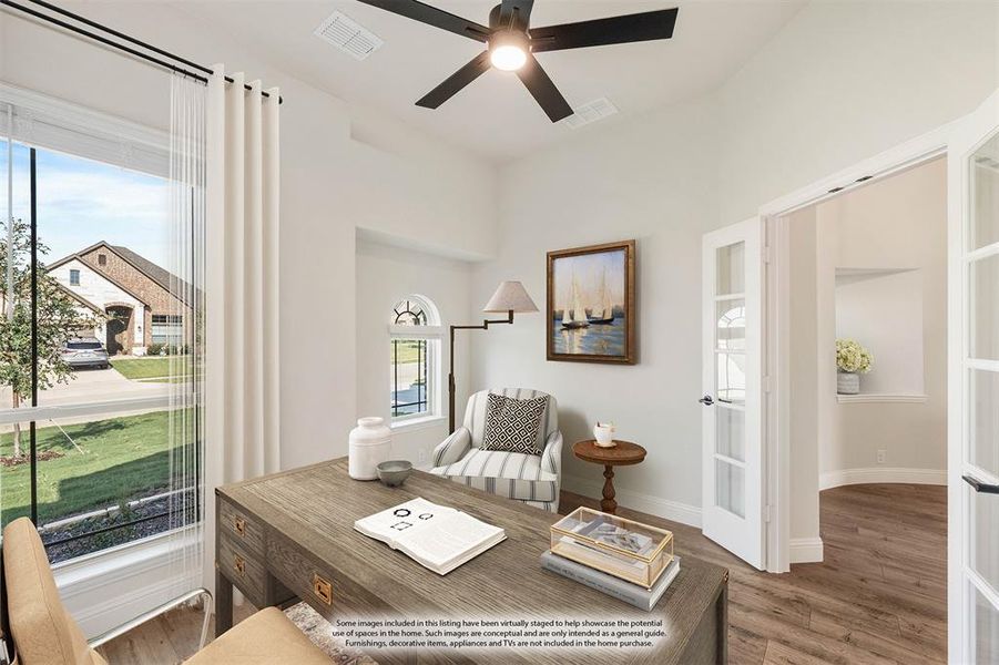 Furnished interior view inside a new home in Coyote Crossing, Godley (Image 13). Furnished interior view inside a new home in Coyote Crossing, Godley (Image 13).