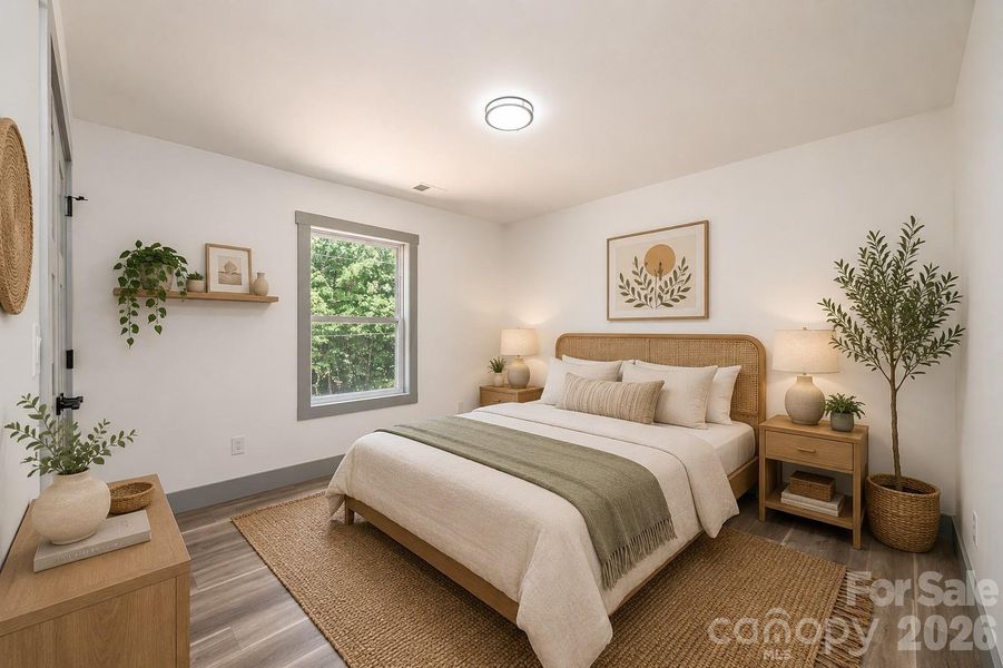 2nd Bedroom virtually staged with furniture placement ideas 2nd Bedroom virtually staged with furniture placement ideas