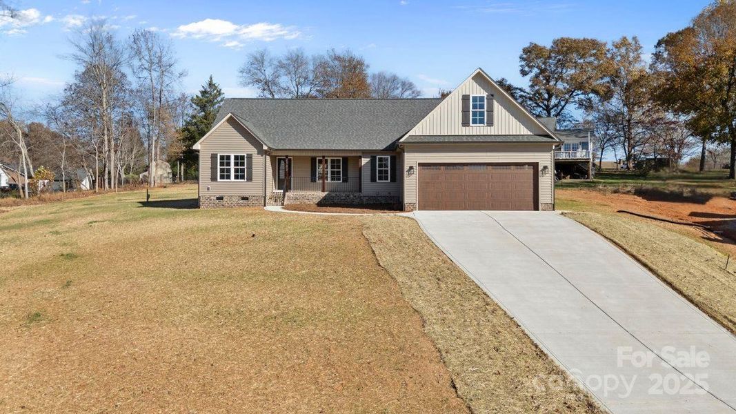 Front exterior of a new home in , Lincolnton, NC, highlighting curb appeal (Image 1). Front exterior of a new home in , Lincolnton, NC, highlighting curb appeal (Image 1).