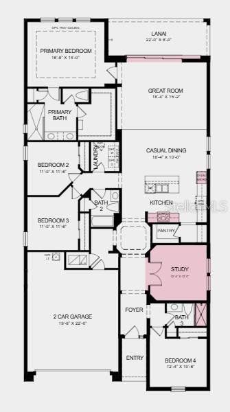 2D floor plan layout of this home in Tiburon, Nokomis, FL (Image 2). 2D floor plan layout of this home in Tiburon, Nokomis, FL (Image 2).