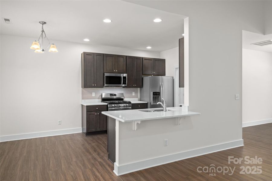 Furnished interior view inside a new home in , Hendersonville (Image 10). Furnished interior view inside a new home in , Hendersonville (Image 10).