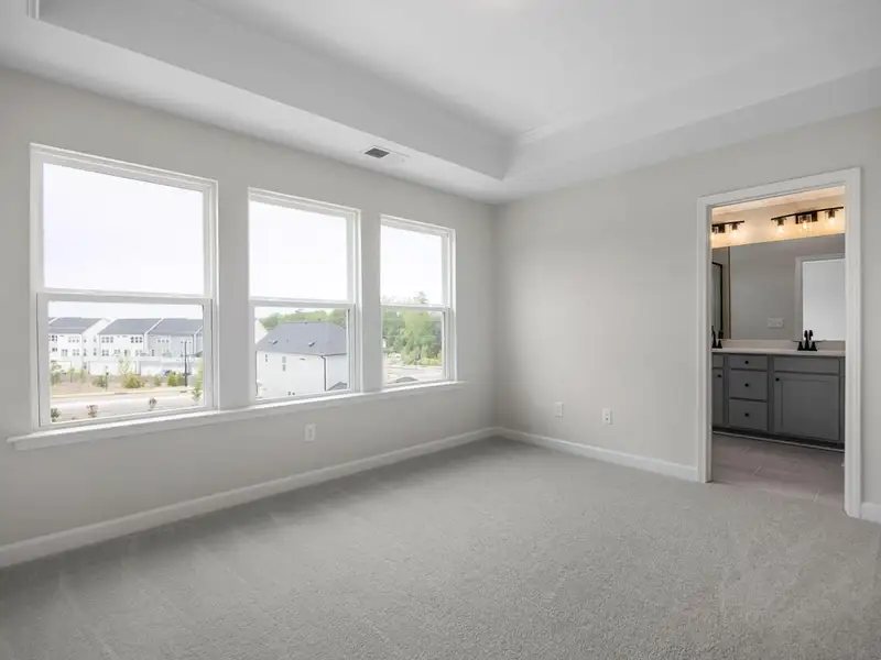 Spacious, unfurnished interior of a new home in Forestville Yard Townhomes, Knightdale (Image 17).