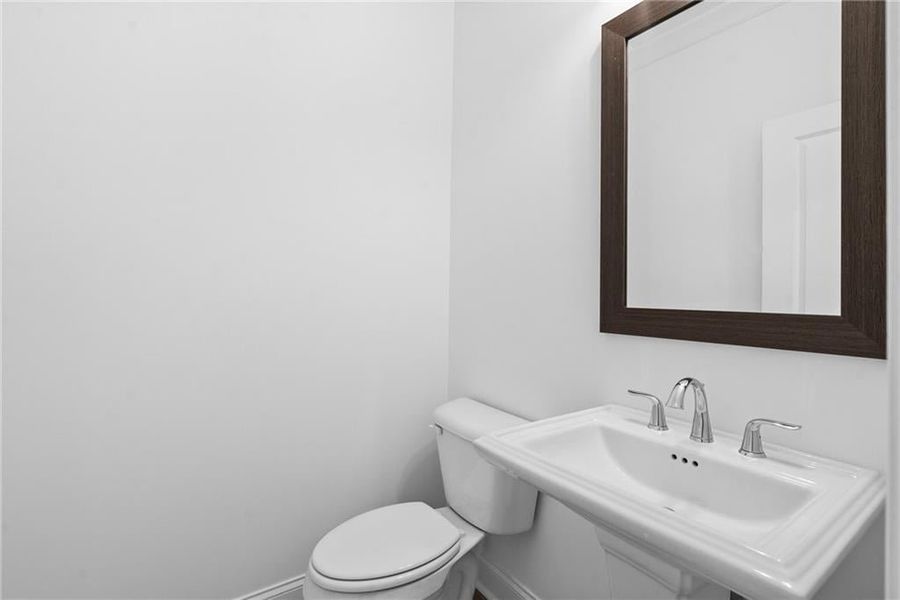 Powder room on main level