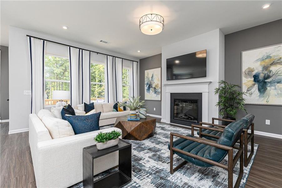 Furnished interior view inside a new home in Madison at Buice Lake, Acworth (Image 9).