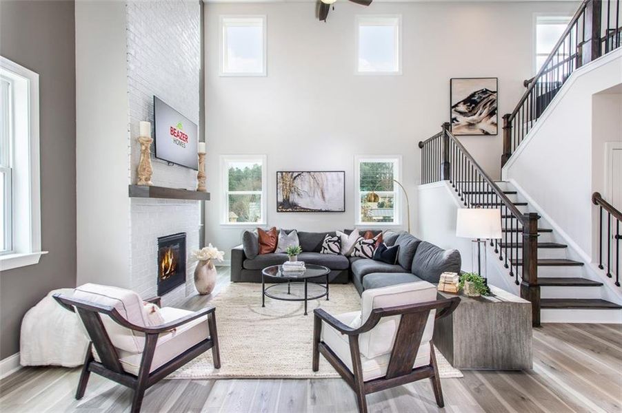 Furnished interior view inside a new home in Hopewell Reserve, Cumming (Image 12). Furnished interior view inside a new home in Hopewell Reserve, Cumming (Image 12).
