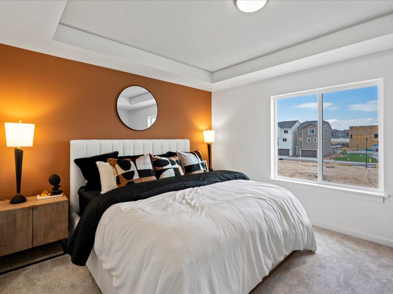 Furnished interior view inside a new home in Parkside at Victory Ridge, Colorado Springs (Image 16).