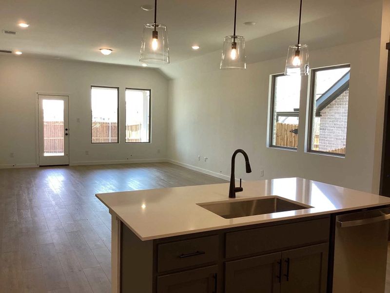 Open Kitchen-Living-Dining Room Construction Progress