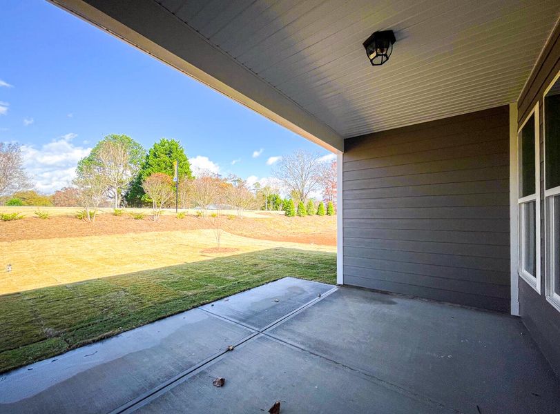Exterior details and patio area of a home in Founders Club, Moore (Image 2).