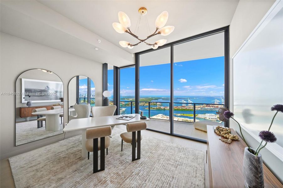 Furnished interior view inside a new home in , Miami Beach (Image 41).