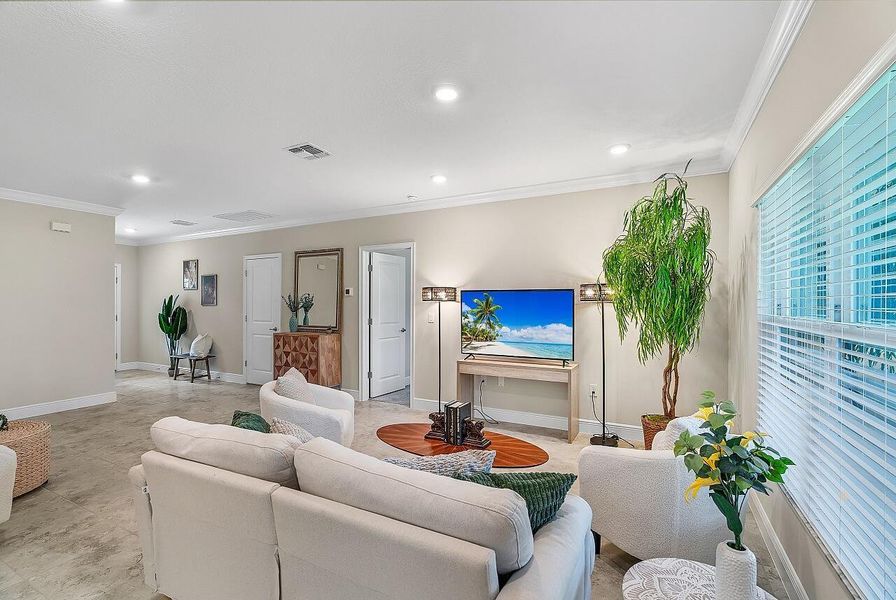 Furnished interior view inside a new home in , Sebastian (Image 16). Furnished interior view inside a new home in , Sebastian (Image 16).