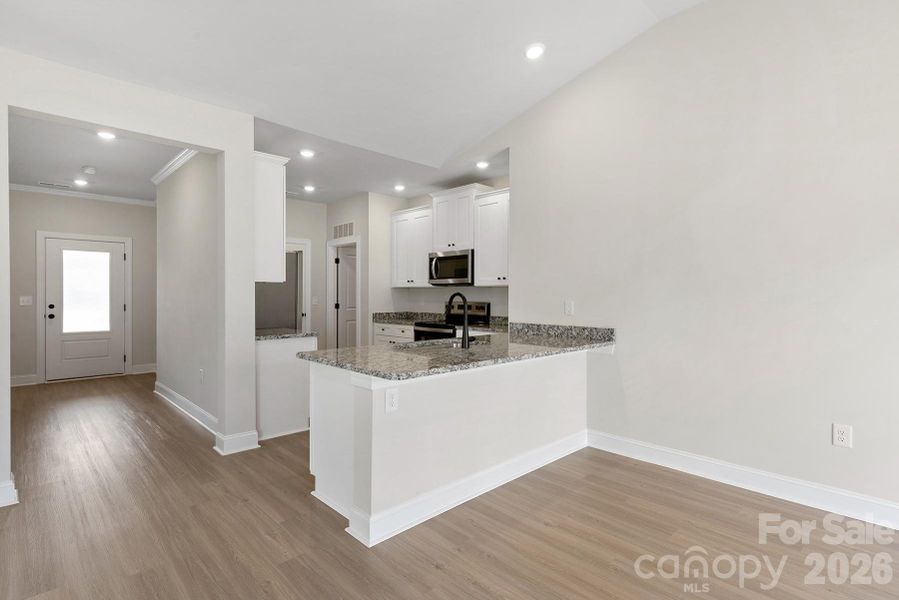 Furnished interior view inside a new home in Willow Estates, Shelby (Image 8).