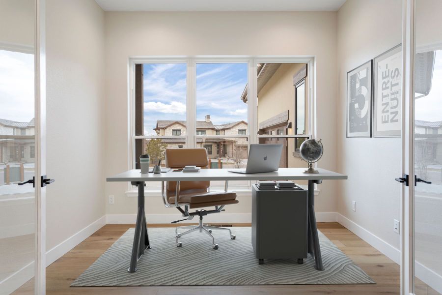 Representative furnished interior of a home built from the Residence 2 by Trumark Homes in The Summit at Castle Pines, Castle Pines (Image 7).