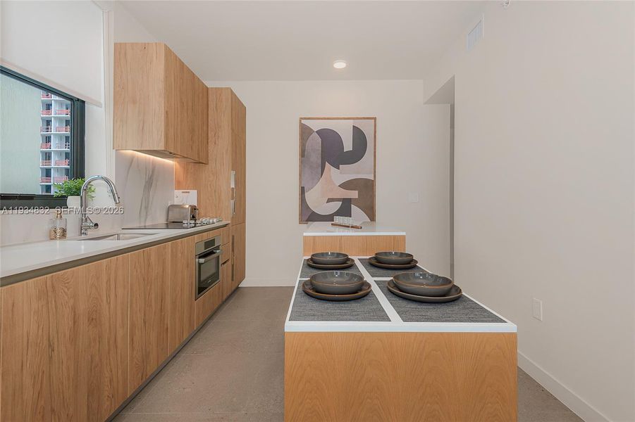 Furnished interior view inside a new home in , Miami (Image 18).