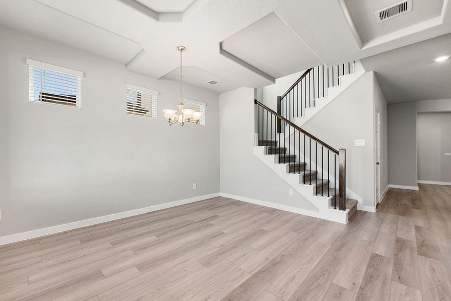 Spacious, unfurnished interior of a new home in Sundance Cove - Premier Series, Crosby (Image 34).