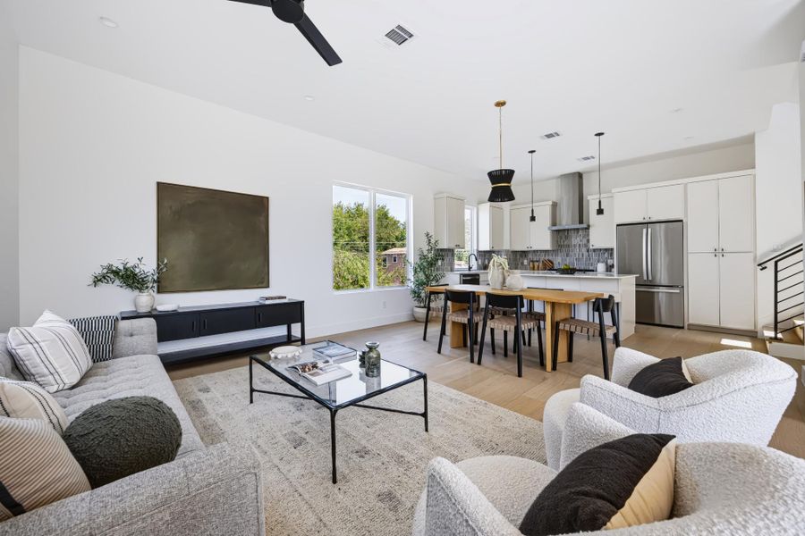Furnished interior view inside a new home in , Austin (Image 25).