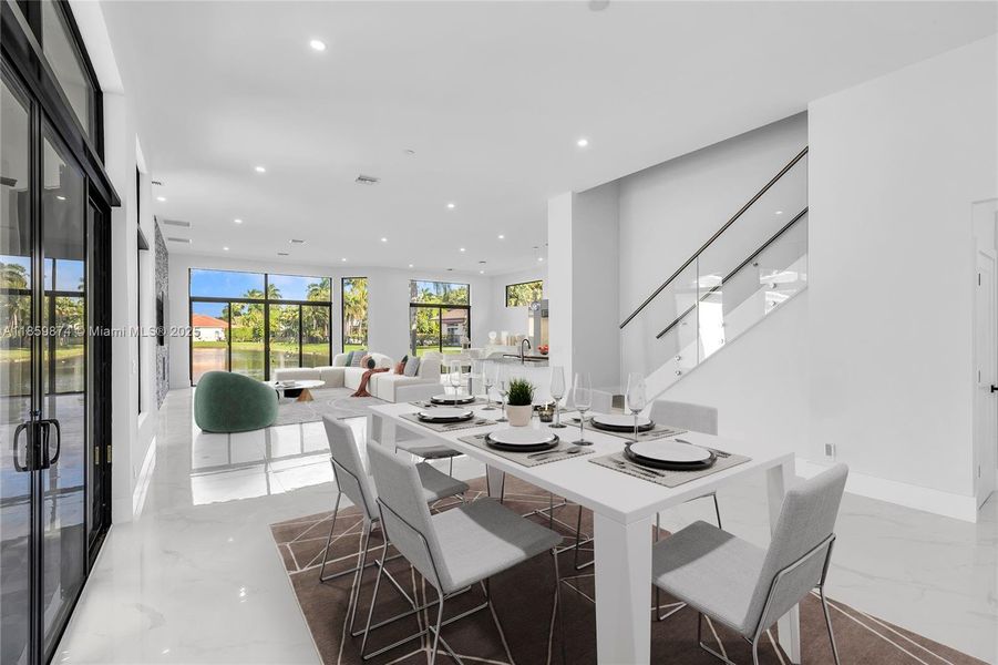Furnished interior view inside a new home in , Weston (Image 8).