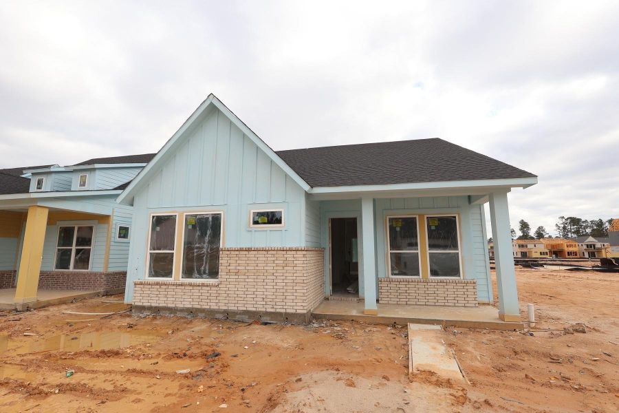 In-progress construction of a new home in Two Step Farm 42', Montgomery, TX (Image 12).