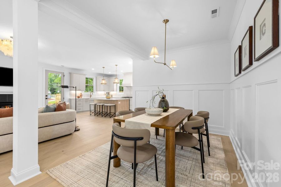 Furnished interior view inside a new home in , Charlotte (Image 44).