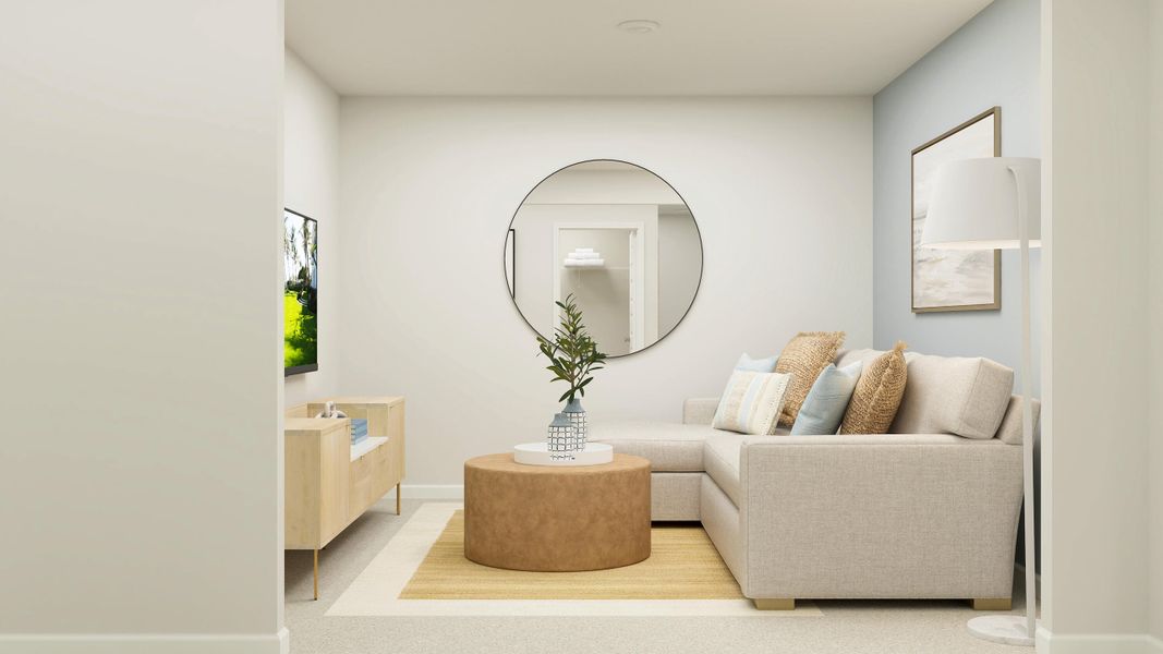 Furnished interior view inside a new home in Dawson Pointe, Summerville (Image 16).