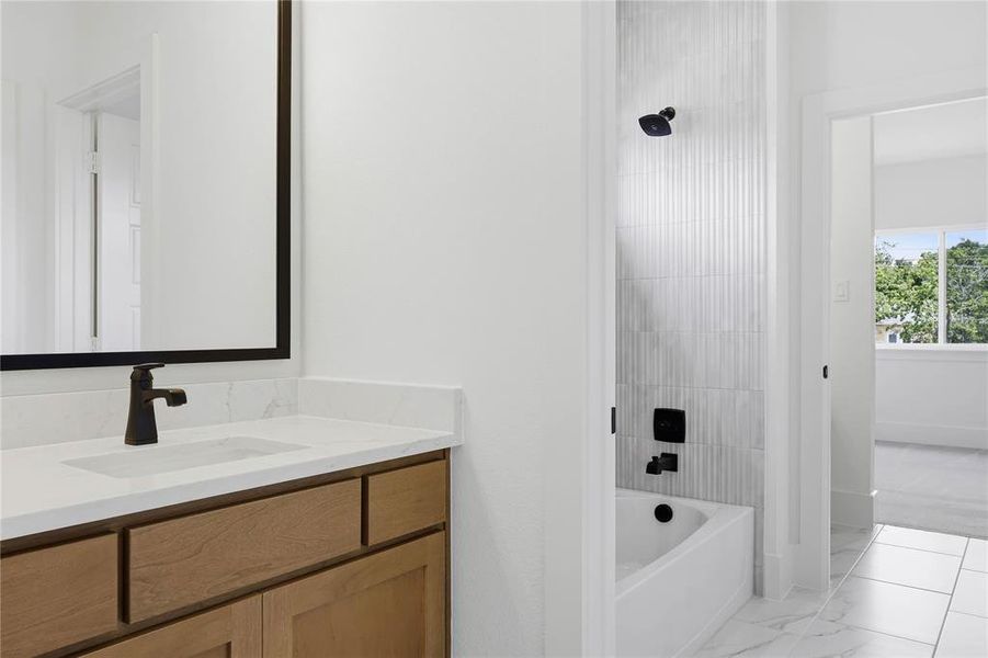 Furnished interior view inside a new home in The Grove, North Richland Hills (Image 11).