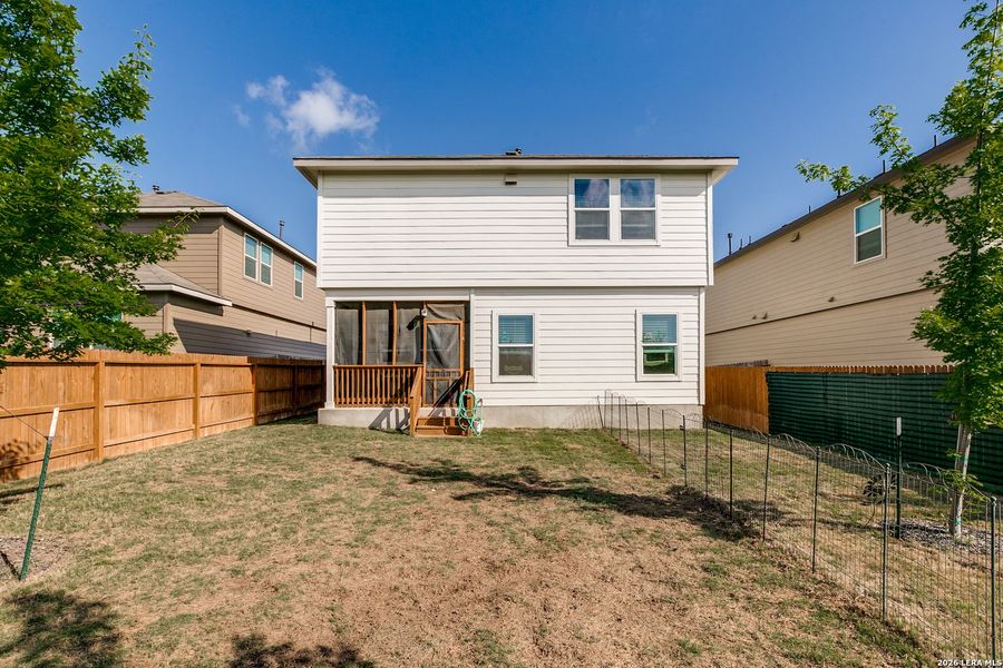Exterior details and patio area of a home in Redbird Ranch, San Antonio (Image 4).