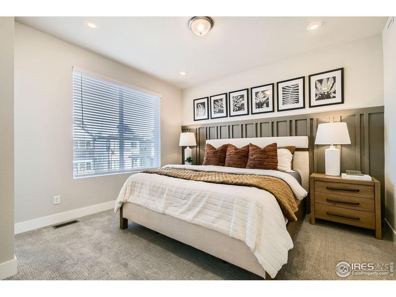 Furnished interior view inside a new home in Parkside West at Baseline, Broomfield (Image 7). Furnished interior view inside a new home in Parkside West at Baseline, Broomfield (Image 7).