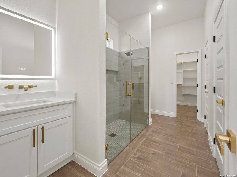 Furnished interior view inside a new home in , Elmendorf (Image 6).