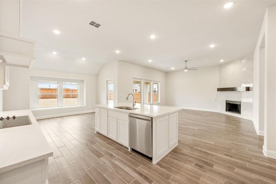 Furnished interior view inside a new home in Sunrise at Garden Valley, Waxahachie (Image 8).