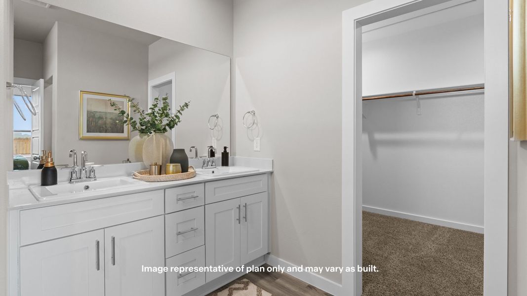 Furnished interior view inside a new home in Mustang Ridge, Andrews (Image 13). Furnished interior view inside a new home in Mustang Ridge, Andrews (Image 13).