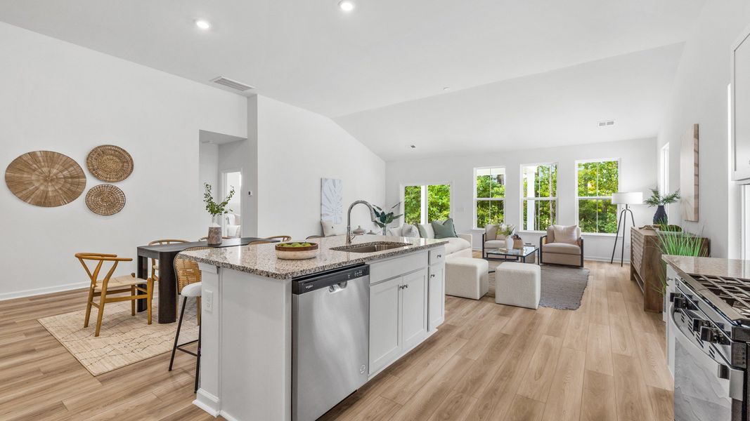 Representative furnished interior of a home built from the Chelsea by DRB Homes in Bluffs at Sun Colony, Longs (Image 8).