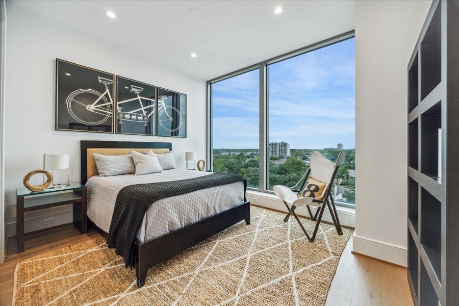 Second En-suite guest bedroom with Northern views. Photos are of a similar unit with the same floor plan Second En-suite guest bedroom with Northern views. Photos are of a similar unit with the same floor plan