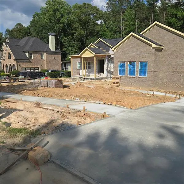In-progress construction of a new home in , South Fulton, GA (Image 2). In-progress construction of a new home in , South Fulton, GA (Image 2).