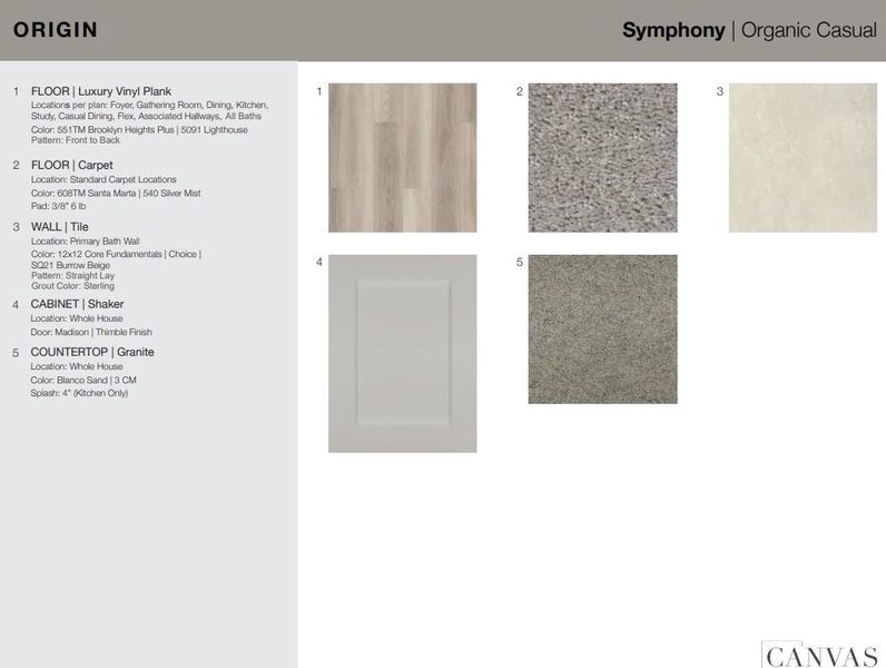 214 Rustic Alder Drive design selections! 214 Rustic Alder Drive design selections!