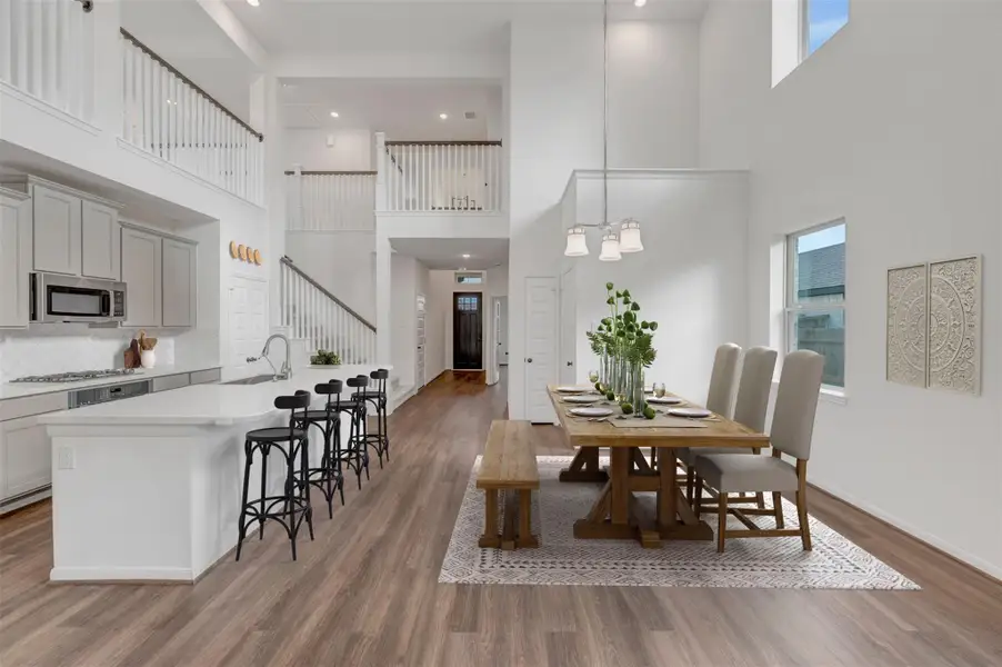 Sun-lit dining area