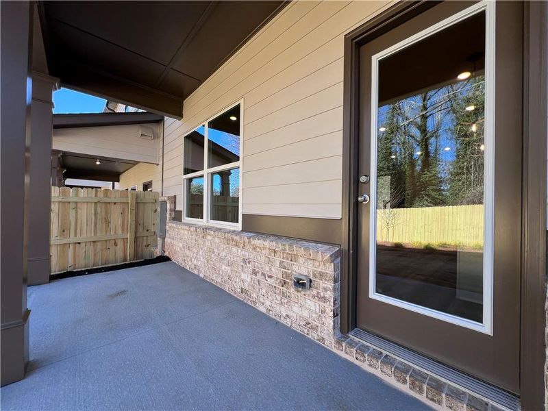 Exterior details and patio area of a home in , Norcross (Image 4).