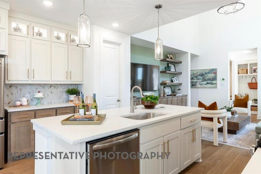 Furnished interior view inside a new home in Indigo: 40ft. lots, Richmond (Image 6). Furnished interior view inside a new home in Indigo: 40ft. lots, Richmond (Image 6).