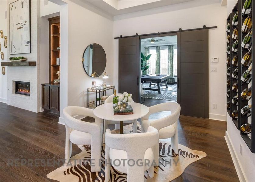 Furnished interior view inside a new home in Sandbrock Ranch: 70ft. lots, Aubrey (Image 4).