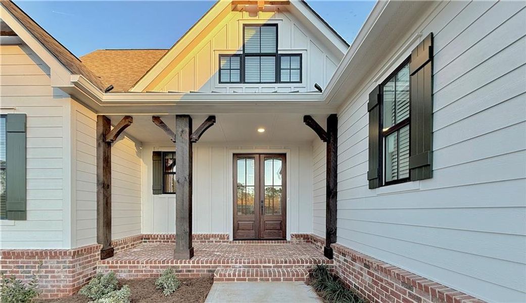 Exterior details and patio area of a home in , Rydal (Image 26).