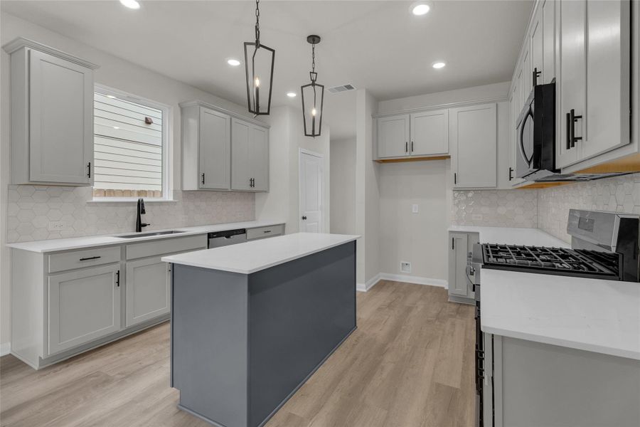Furnished interior view inside a new home in Elyson, Katy (Image 8).