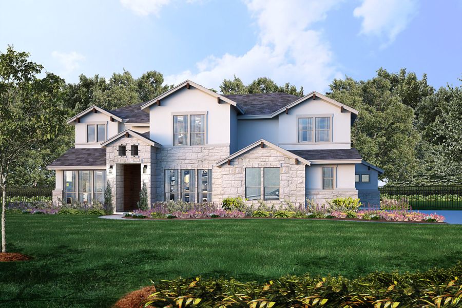 Representative exterior photo of a completed home built from the Boerne by Giddens Homes in Whispering Wind, Bertram, TX (Image 27). Representative exterior photo of a completed home built from the Boerne by Giddens Homes in Whispering Wind, Bertram, TX (Image 27).