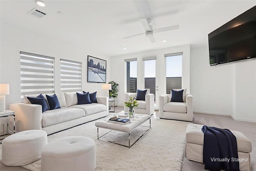 Staged 3rd Level Living Area