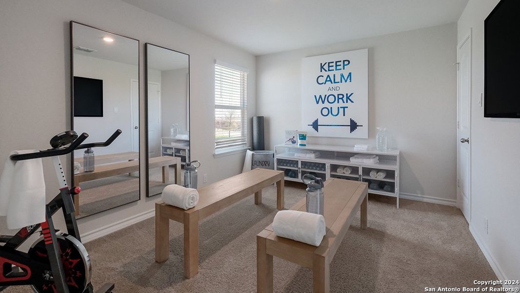 Furnished interior view inside a new home in Redbird Ranch, San Antonio (Image 3). Furnished interior view inside a new home in Redbird Ranch, San Antonio (Image 3).