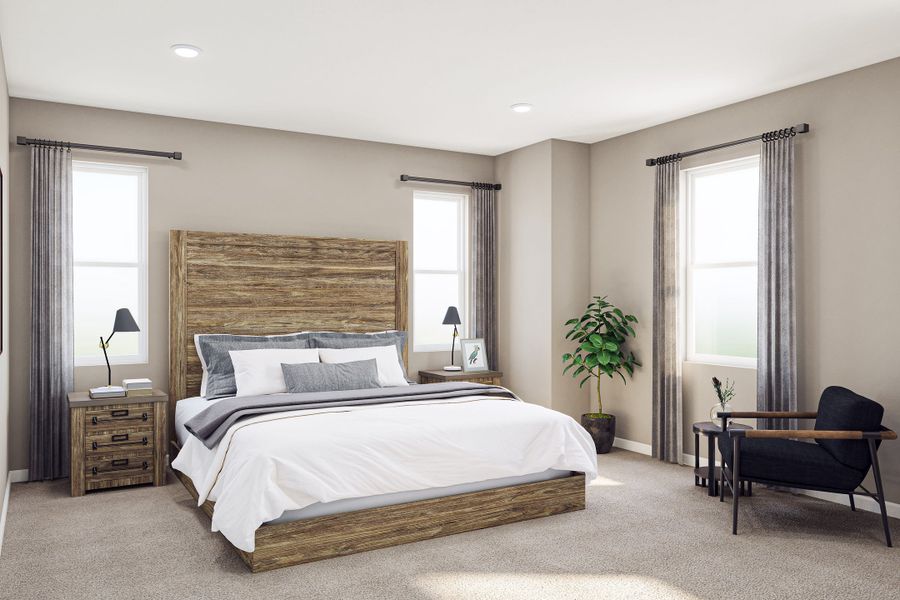 Representative furnished interior of a home built from the 3205 by Tri Pointe Homes in The Aurora Highlands, Aurora (Image 6). Representative furnished interior of a home built from the 3205 by Tri Pointe Homes in The Aurora Highlands, Aurora (Image 6).