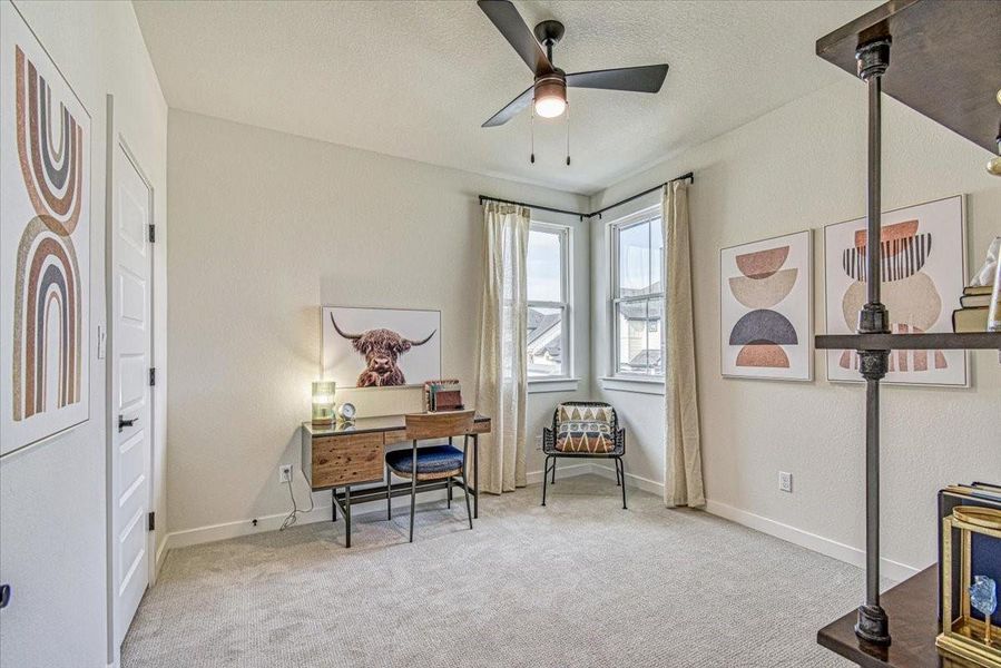 Furnished interior view inside a new home in Townhomes at Gattis, Round Rock (Image 23). Furnished interior view inside a new home in Townhomes at Gattis, Round Rock (Image 23).