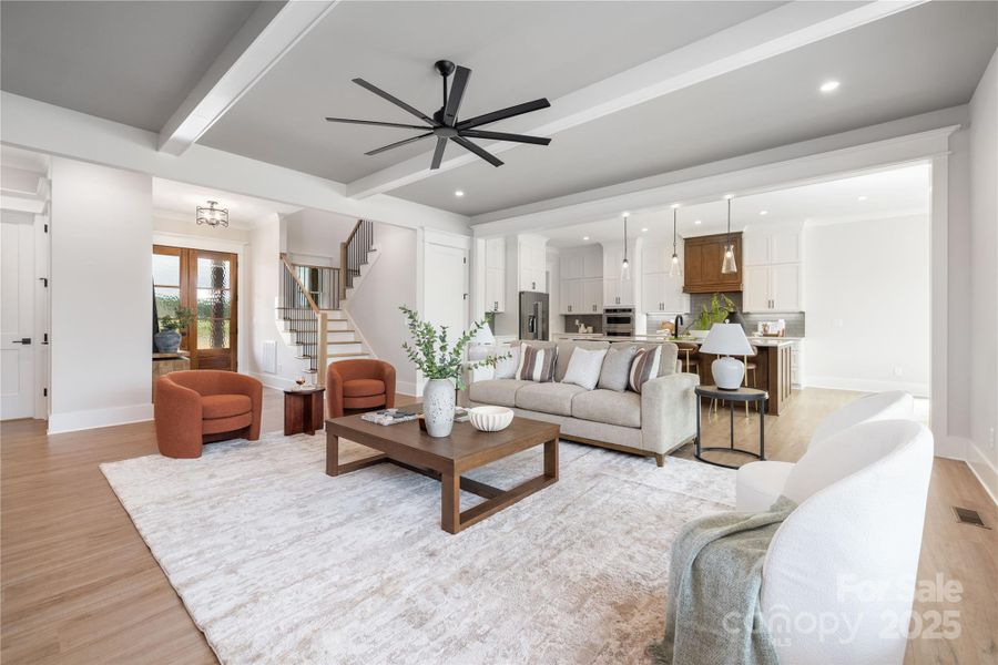 Furnished interior view inside a new home in , Statesville (Image 36).